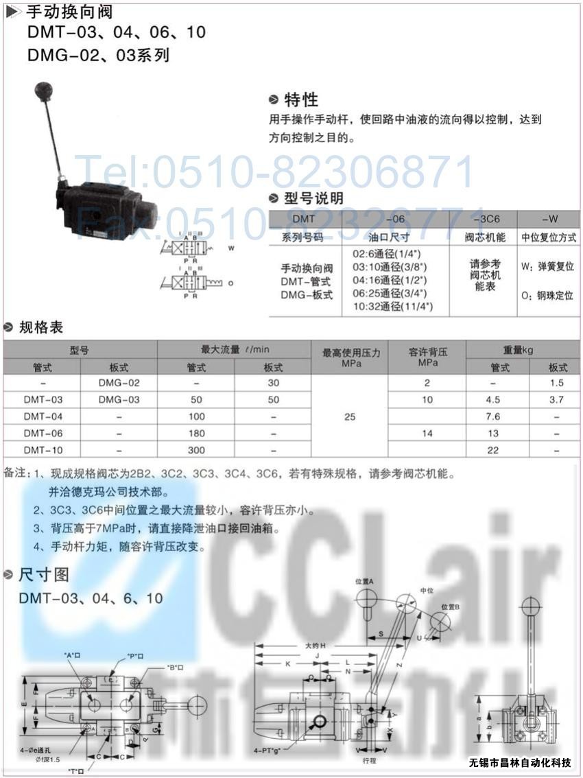 DMT-03-3D5-W，DMT-03-3D7-W，DMT-03-3D12-W，DMT-03-2D2-W，手動換向閥,昌林手動換向閥價格,手動換向閥生產(chǎn)廠家,